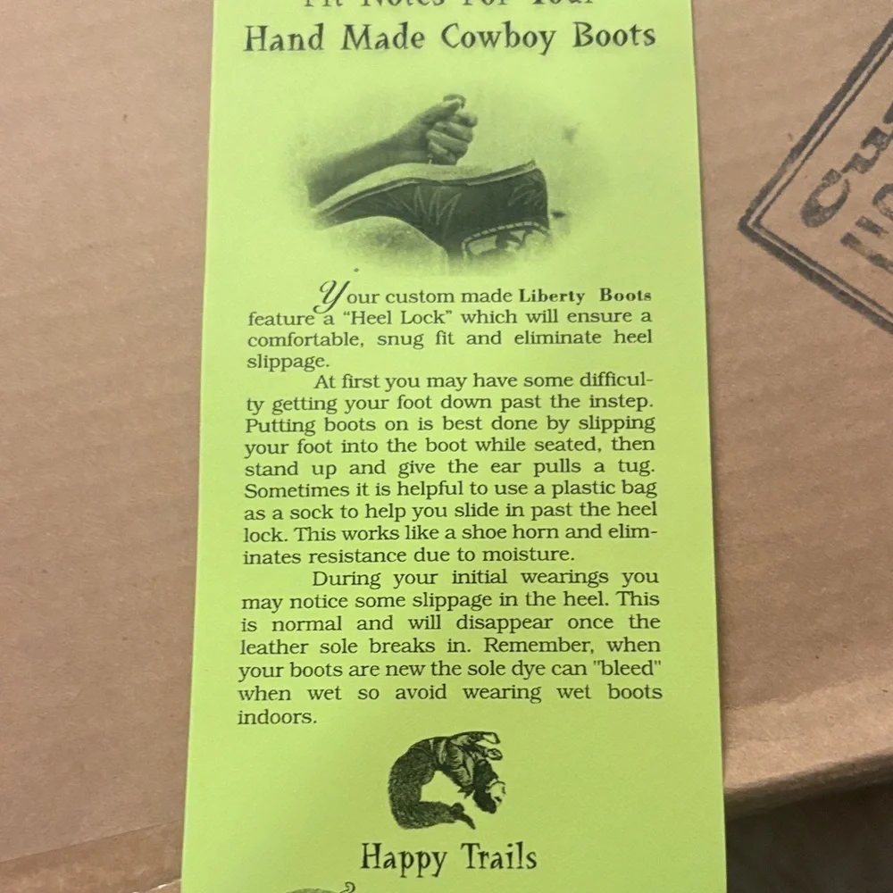 Liberty Boot Company hand made tooled, Lynard Skynard cowboy Boots. NIB. - Picture 13 of 13
